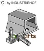 Clamp with bolts - AgriParts
