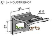 Clamp for tine 32 x 12 - AgriParts