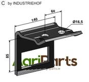 Clamp for tine 100x16 - AgriParts
