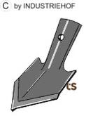 Sweep for quick change - 100mm - AgriParts