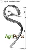 Back gare tine - AgriParts