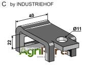 Clamp for tine 26 x 8 - AgriParts