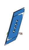 Reversible point - left - AgriParts