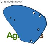 Moldboard NK36HR - right - AgriParts