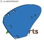 Moldboard NK40HL - left - AgriParts