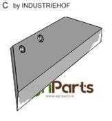 Reversible point share - 14'' - left - AgriParts