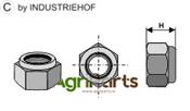 Self-locking hexagon nut - M16x1,5 - 8.8 - AgriParts image