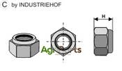 Self-locking hexagon nut - M18x1,5 - 10.9 - AgriParts image