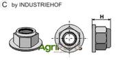 Self-locking collar nut - Polystop - M20x1,5 - 10.9 - AgriParts image
