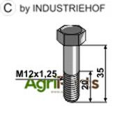 Hexagon bolt - M12x1,25X35 without nut - AgriParts image