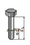 Hexagon bolt with metric fine thread - M14x1,5x60 - 12.9 - AgriParts