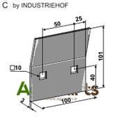 Scraper for packer rolls - AgriParts