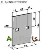 Scraper for packer rolls - AgriParts