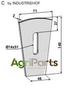 Scraper for packer rolls - AgriParts