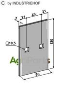 Scraper for packer rolls - AgriParts
