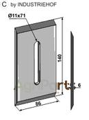 Scraper for packer rolls - AgriParts