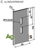 Scraper for packer rolls - AgriParts image