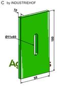 Greenflex plastic scraper for packer rolls - AgriParts