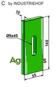 Greenflex plastic scraper for packer rolls - AgriParts