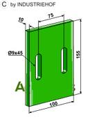 Greenflex plastic scraper for packer rolls - AgriParts