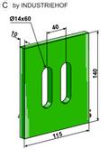 Greenflex plastic scraper for packer rolls - AgriParts