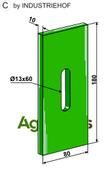 Greenflex plastic scraper for packer rolls - AgriParts