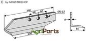 Trencher blade - left model - AgriParts