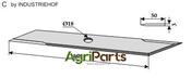 Straw chopper flail blade - AgriParts