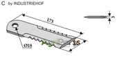 Straw chopper flail blade - AgriParts