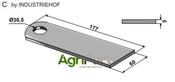 Corn-straw chopper flail blade - AgriParts