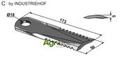 Straw chopper flail blade - AgriParts