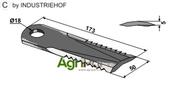 Straw chopper flail blade - AgriParts