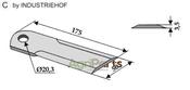 Straw chopper flail blade - AgriParts