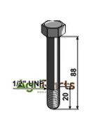 Hexagon bolt 1/2''UNF - AgriParts image