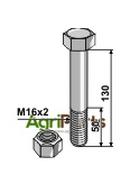 Bolt - M16 x2x 130- 10.9 - AgriParts