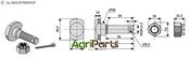 Blade bolt M 20 x 35 - 12.9 with hexagon castle nut - AgriParts image