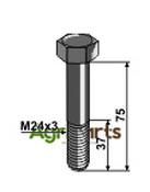 Bolt M24x3x75 - 10.9 - AgriParts