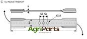 Mover-blade 600mm - right - AgriParts