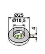Washer Ø25x4xØ10,5 - AgriParts image