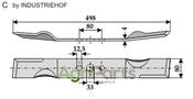 Mover-blade 498mm - AgriParts