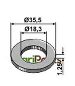 Washer Ø35,5x1,25xØ18,3 - AgriParts