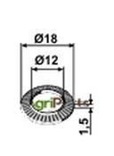 Washer Ø18x1,5xØ12 - AgriParts image