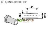 Internal bush 45xØ13xØ19 - AgriParts