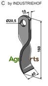 Twisted blade - AgriParts