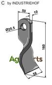 Twisted blade - AgriParts