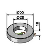 Washer Ø55x10xØ28 - AgriParts image