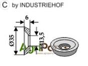 Countersunk hole washer Ø35x6xØ13,5 - AgriParts image