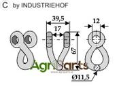 Twisted shackle - AgriParts image