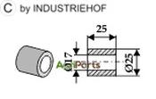 Bush 25xØ17xØ25 - AgriParts