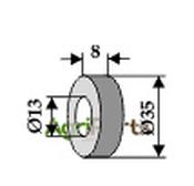 Washer Ø35x8xØ13 - AgriParts image